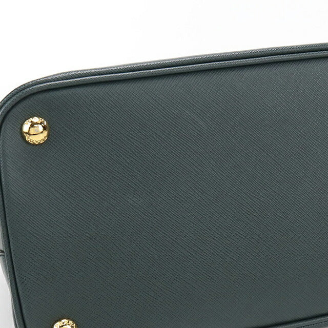 Used Prada handbag ladies brand PRADA saffiano leather BL0812 green USDPR109316011