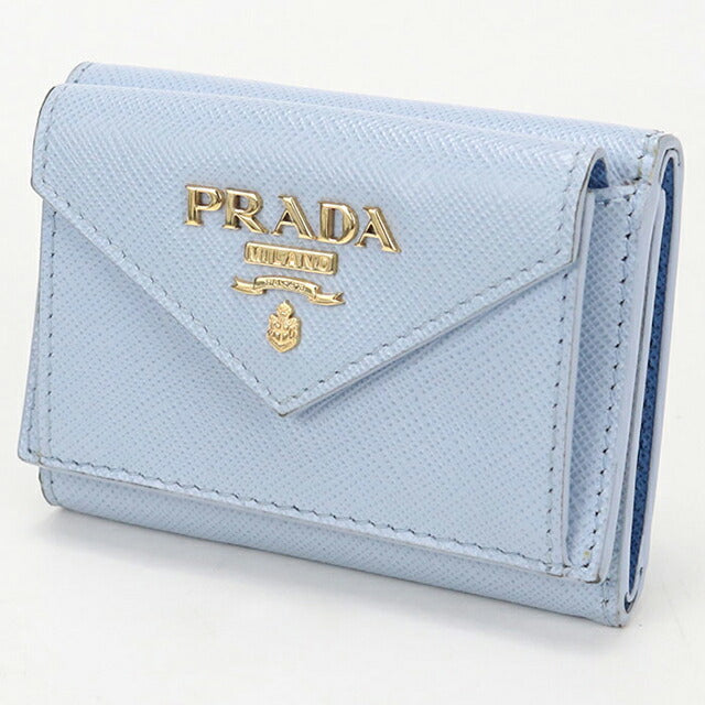 中古♡PRADA プラダ サフィアーノ 三つ折り財布 正規品 中古 プラダ 三つ折り財布 三折財布 レディース ブランド PRADA