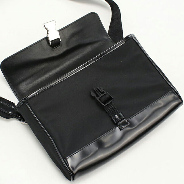 中古 プラダ 斜め掛け ショルダーバッグ メンズ ブランド PRADA レザー ブラック USDPR109398011