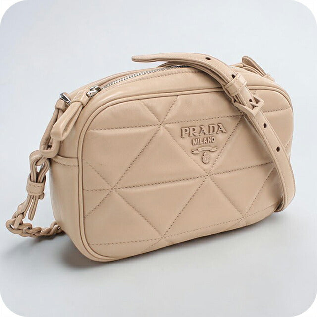 中古 プラダ 斜め掛け ショルダーバッグ レディース ブランド PRADA ショルダーバッグ レザー 1BH141 ピンク USDPR109814011