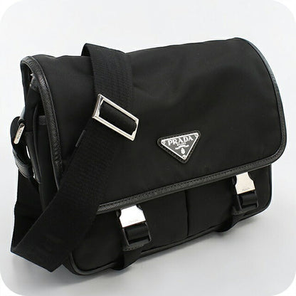 中古 プラダ 斜め掛け ショルダーバッグ メンズ ブランド PRADA ブラック USDPR109816011
