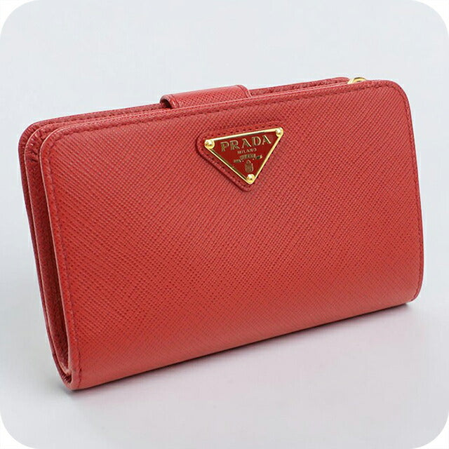Prada レディース プラダ財布 二つ折り 中古 プラダ 二つ折り財布 二折
