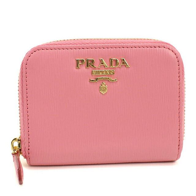中古 プラダ 小銭入れ レディース ブランド PRADA サフィアーノレザー コインケース レザー 1MM268 ピンク USDPR110259011