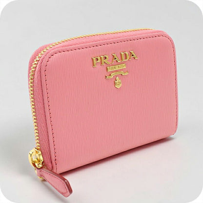 中古 プラダ 小銭入れ レディース ブランド PRADA サフィアーノレザー コインケース レザー 1MM268 ピンク USDPR110259011