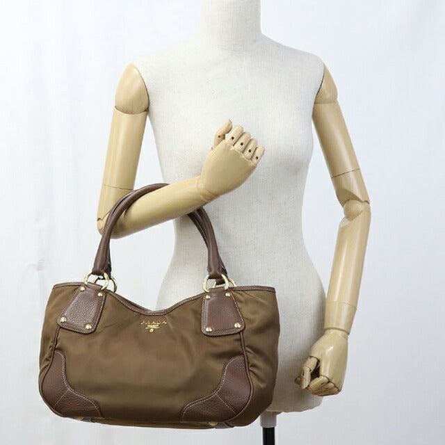 Used Prada tote bag ladies brand PRADA BR4635 brown USDPR110355011