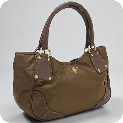 Used Prada tote bag ladies brand PRADA BR4635 brown USDPR110355011