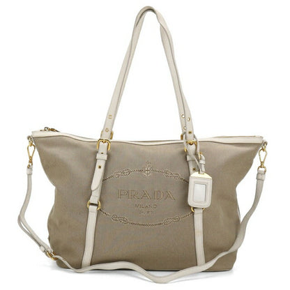 二手 Prada 手提包 女士品牌 PRADA 2WAY BR4253 米色 USDPR110503011