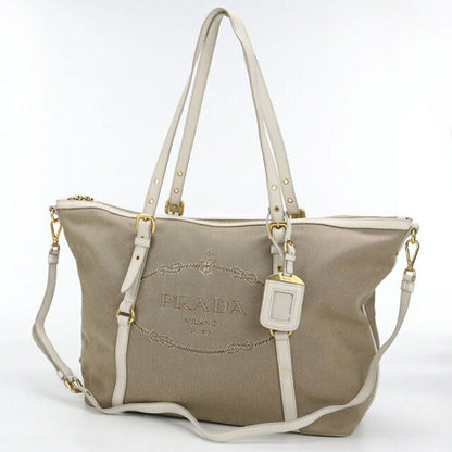 二手 Prada 手提包 女士品牌 PRADA 2WAY BR4253 米色 USDPR110503011