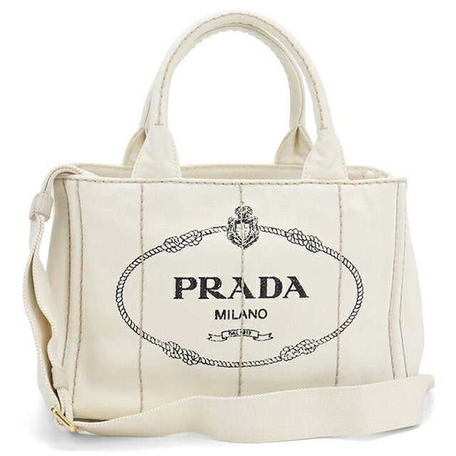 Used Prada tote bag ladies brand PRADA Kanapa 2WAY 1BG439 white USDPR110512011