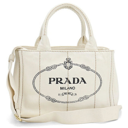 Used Prada tote bag ladies brand PRADA Kanapa 2WAY 1BG439 white USDPR110512011