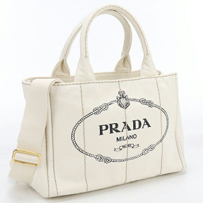 Used Prada tote bag ladies brand PRADA Kanapa 2WAY 1BG439 white USDPR110512011