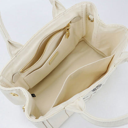 Used Prada tote bag ladies brand PRADA Kanapa 2WAY 1BG439 white USDPR110512011