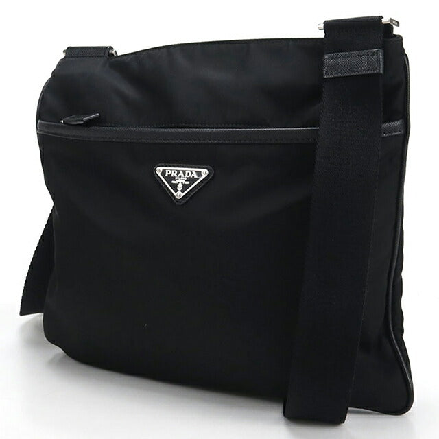中古 プラダ 斜め掛け ショルダーバッグ メンズ ブランド PRADA 2VH053 ブラック USDPR111024011