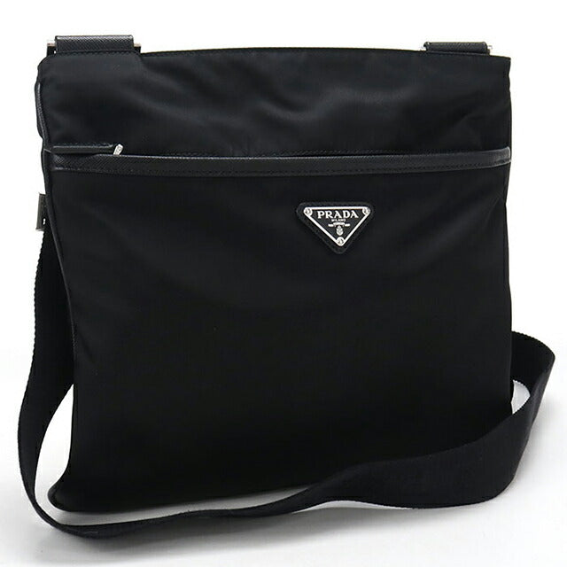 中古 プラダ 斜め掛け ショルダーバッグ メンズ ブランド PRADA 2VH053 ブラック USDPR111024011