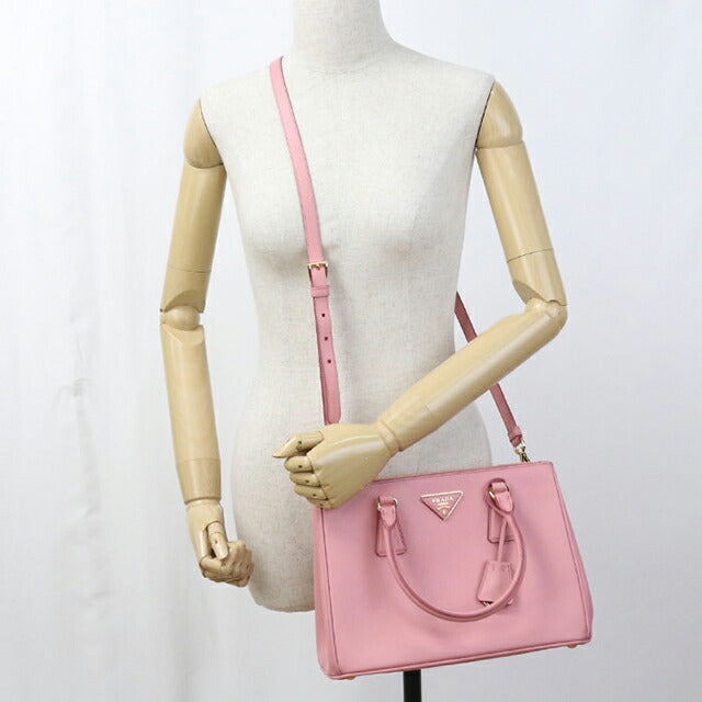 Used Prada tote bag ladies brand PRADA Galleria medium bag pink USDPR111156011
