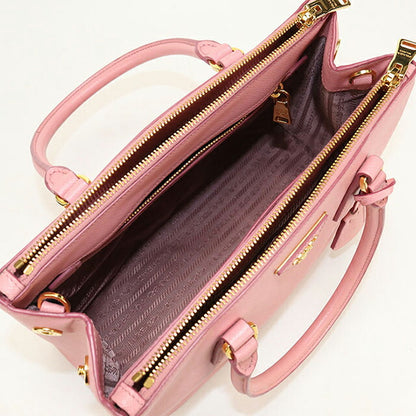 Used Prada tote bag ladies brand PRADA Galleria medium bag pink USDPR111156011