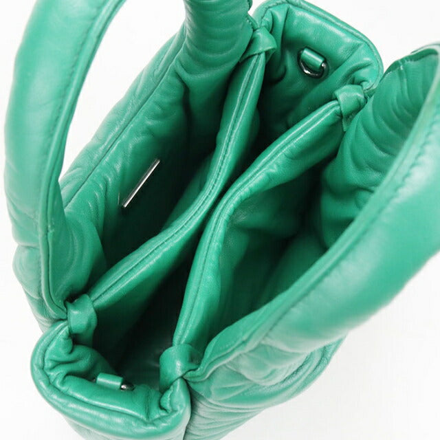 Used Prada handbag ladies brand PRADA 2WAY leather 1BA359 green USDPR111324011