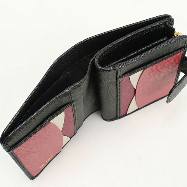中古 プラダ 二つ折り財布 二折財布 レディース ブランド PRADA