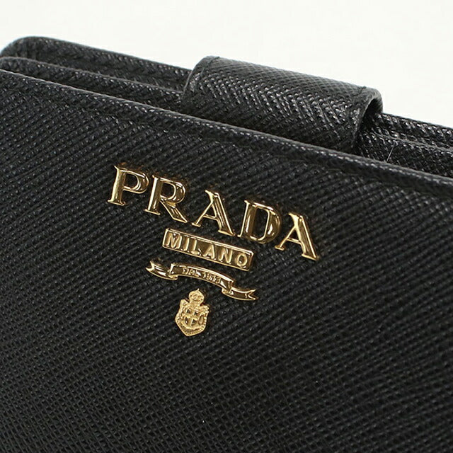 中古 プラダ 二つ折り財布 二折財布 レディース ブランド PRADA