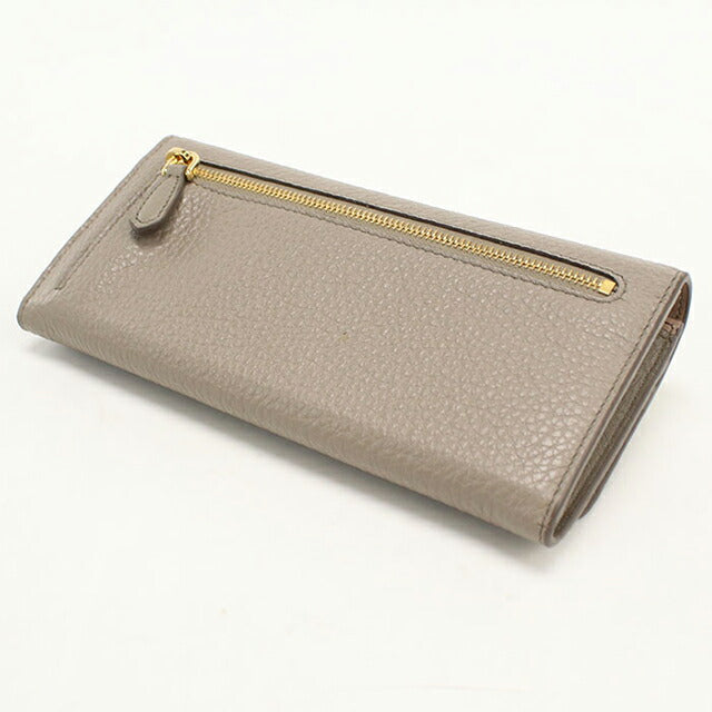 中古 プラダ 長財布二折 レディース ブランド PRADA レザー 1MH132 グレー USDPR111608011