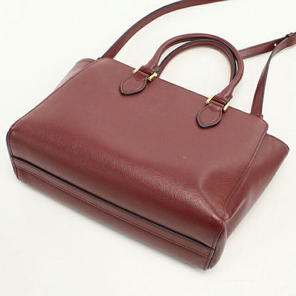 中古 プラダ トートバッグ レディース ブランド PRADA 2WAY 1BA113 ワインレッド USDPR111769011