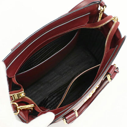 中古 プラダ トートバッグ レディース ブランド PRADA 2WAY 1BA113 ワインレッド USDPR111769011