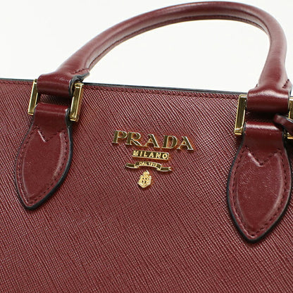 中古 プラダ トートバッグ レディース ブランド PRADA 2WAY 1BA113 ワインレッド USDPR111769011