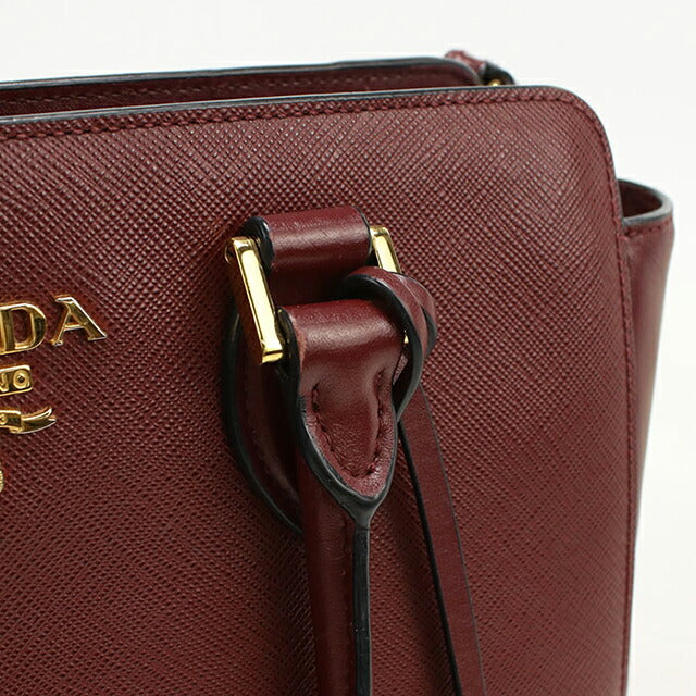 中古 プラダ トートバッグ レディース ブランド PRADA 2WAY 1BA113 ワインレッド USDPR111769011