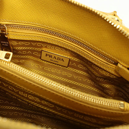 中古 プラダ ハンドバッグ レディース ブランド PRADA サフィアーノレザー ミニ バッグ レザー BL0838 イエロー USDPR111870011