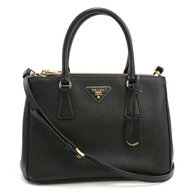 中古 プラダ トートバッグ レディース ブランド PRADA ガレリア ミディアムバッグ 1BA863 ブラック USDPR111933011