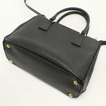 中古 プラダ トートバッグ レディース ブランド PRADA ガレリア ミディアムバッグ 1BA863 ブラック USDPR111933011