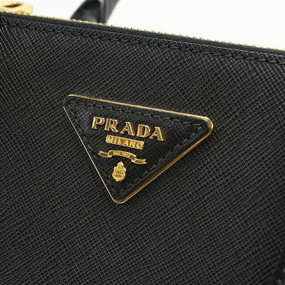 中古 プラダ トートバッグ レディース ブランド PRADA ガレリア ミディアムバッグ 1BA863 ブラック USDPR111933011