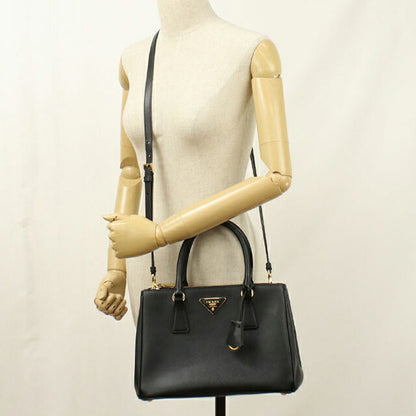 中古 プラダ トートバッグ レディース ブランド PRADA ガレリア ミディアムバッグ 1BA863 ブラック USDPR111933011