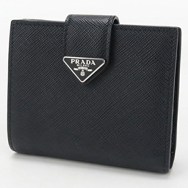 中古 プラダ 二つ折り財布 二折財布 メンズ ブランド PRADA