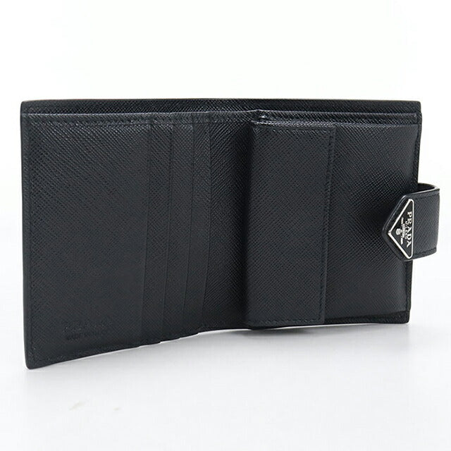 中古 プラダ 二つ折り財布 二折財布 メンズ ブランド PRADA