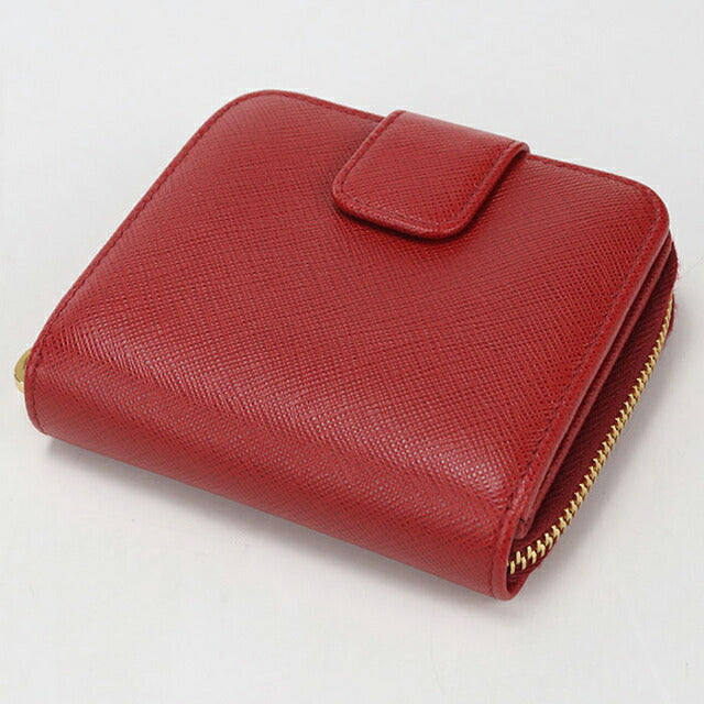 中古 プラダ 二つ折り財布 二折財布 レディース ブランド PRADA