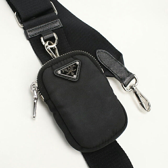 中古 プラダ 斜め掛け ショルダーバッグ レディース ブランド PRADA 1BH058 ブラック USDPR112134011