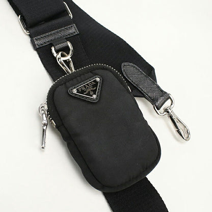中古 プラダ 斜め掛け ショルダーバッグ レディース ブランド PRADA 1BH058 ブラック USDPR112134011