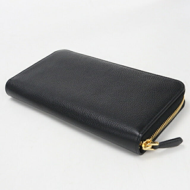 Used Prada long wallet round zipper ladies brand PRADA Vitello grain leather zip around leather 1ML506 2E3A F0002 USDPR112280011