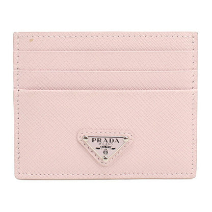 中古 プラダ カードケース レディース ブランド PRADA サフィアーノトライアングル カードホルダー レザー 1MC025 ピンク USDPR112897011