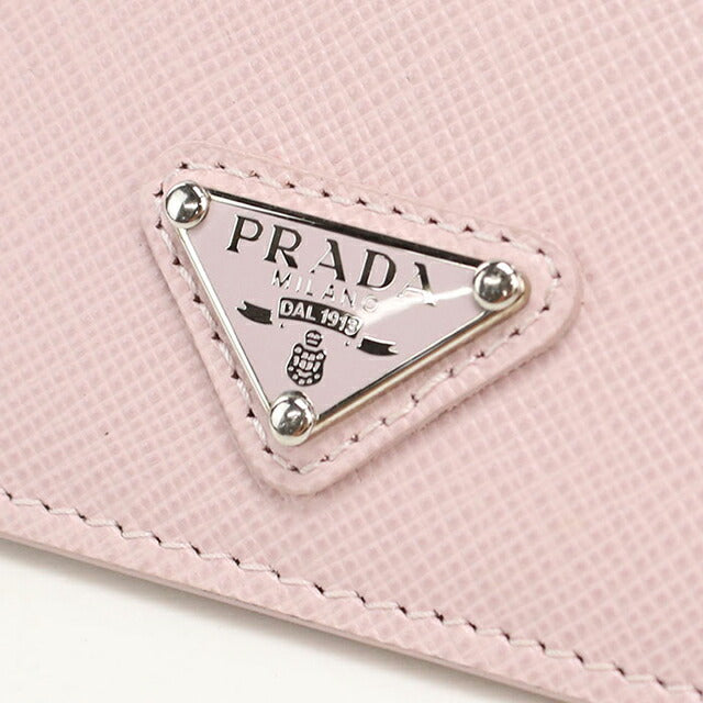 中古 プラダ カードケース レディース ブランド PRADA サフィアーノトライアングル カードホルダー レザー 1MC025 ピンク USDPR112897011