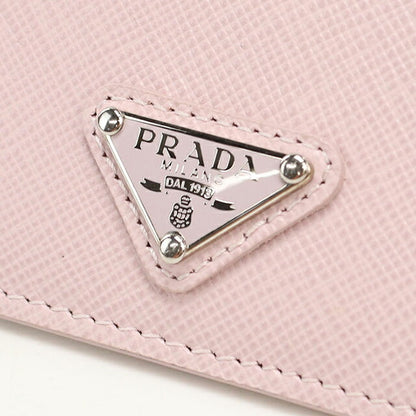 中古 プラダ カードケース レディース ブランド PRADA サフィアーノトライアングル カードホルダー レザー 1MC025 ピンク USDPR112897011