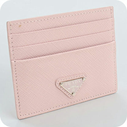 中古 プラダ カードケース レディース ブランド PRADA サフィアーノトライアングル カードホルダー レザー 1MC025 ピンク USDPR112897011