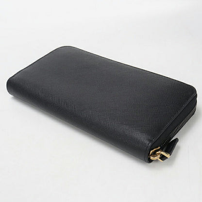 中古 プラダ 長財布ラウンドファスナー メンズ ブランド PRADA サフィアーノレザー ジップアラウンド レザー 2ML317 QME F0632 ブラック USDPR112948011