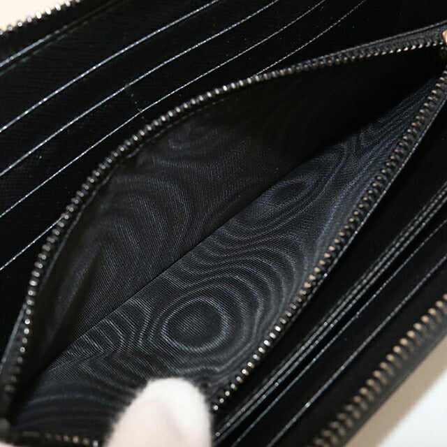 中古 プラダ 長財布ラウンドファスナー メンズ ブランド PRADA