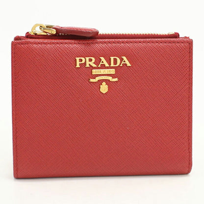 中古 プラダ 二つ折り財布 二折財布 レディース ブランド PRADA サフィアーノレザー レザー 1ML023 QWA F068Z レッド USDPR112965011