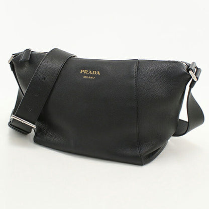 中古 プラダ 斜め掛け ショルダーバッグ メンズ ブランド PRADA 2VH178 2CYS F0002 ブラック USDPR112994011
