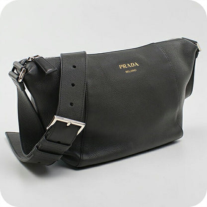 中古 プラダ 斜め掛け ショルダーバッグ メンズ ブランド PRADA 2VH178 2CYS F0002 ブラック USDPR112994011