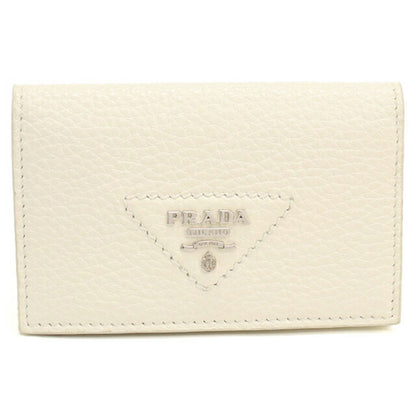 中古 プラダ 名刺入れ レディース ブランド PRADA レザー カードケース レザー 1MC110 ホワイト USDPR113059011