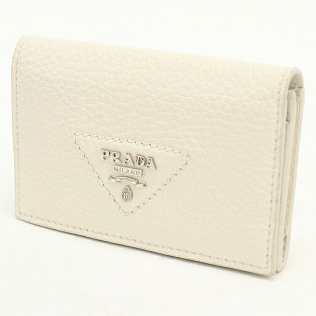 中古 プラダ 名刺入れ レディース ブランド PRADA レザー カードケース レザー 1MC110 ホワイト USDPR113059011